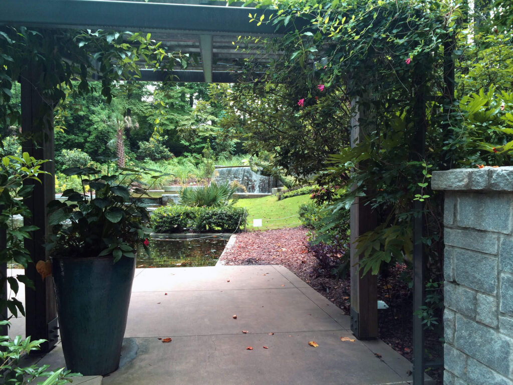 Arbor Entrance to the Cascades Garden