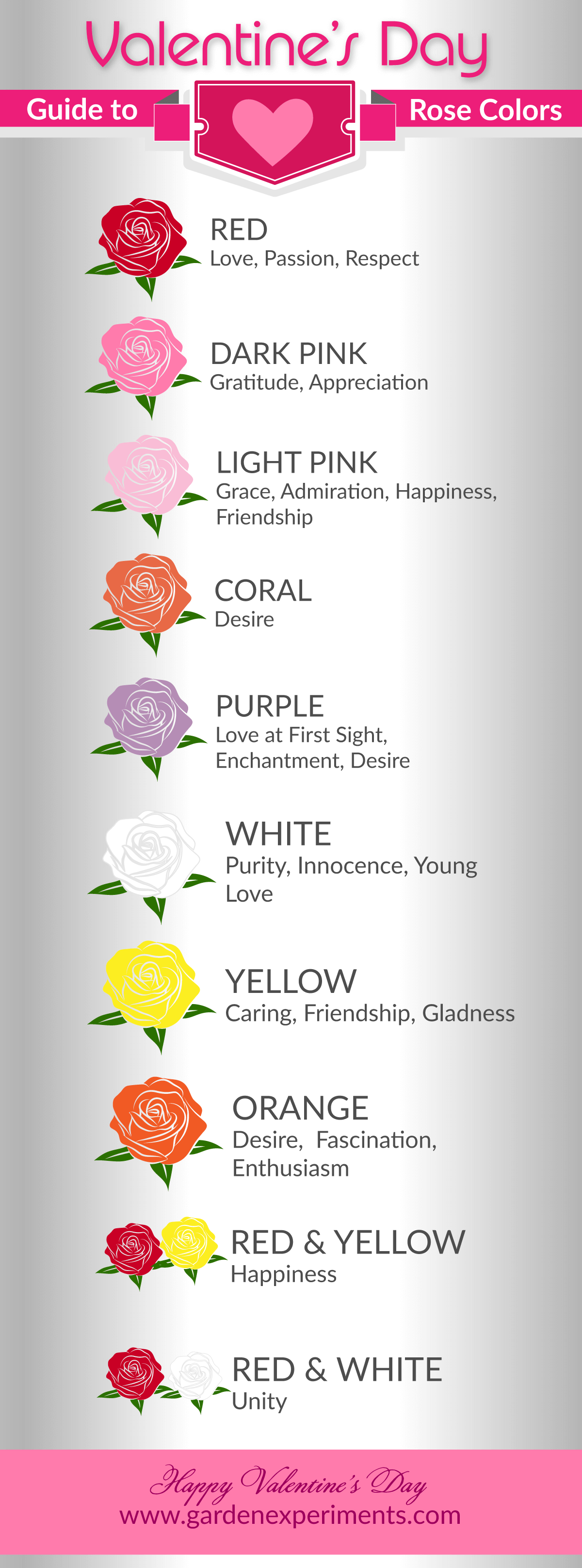 Flower Color Meanings Chart