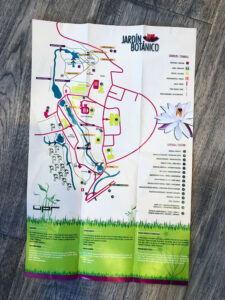 Map for the Jardin Botanico in Puerto Rico