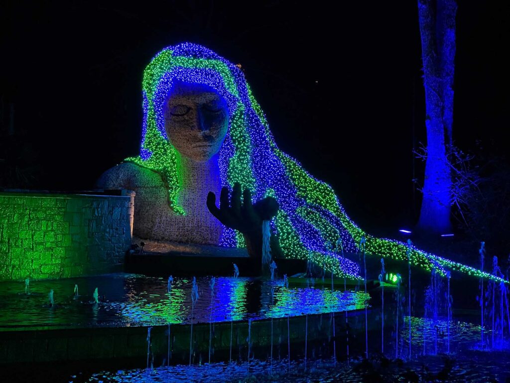 Ice Goddess at the Garden Lights, Holiday Nights at Atlanta Botanical Garden